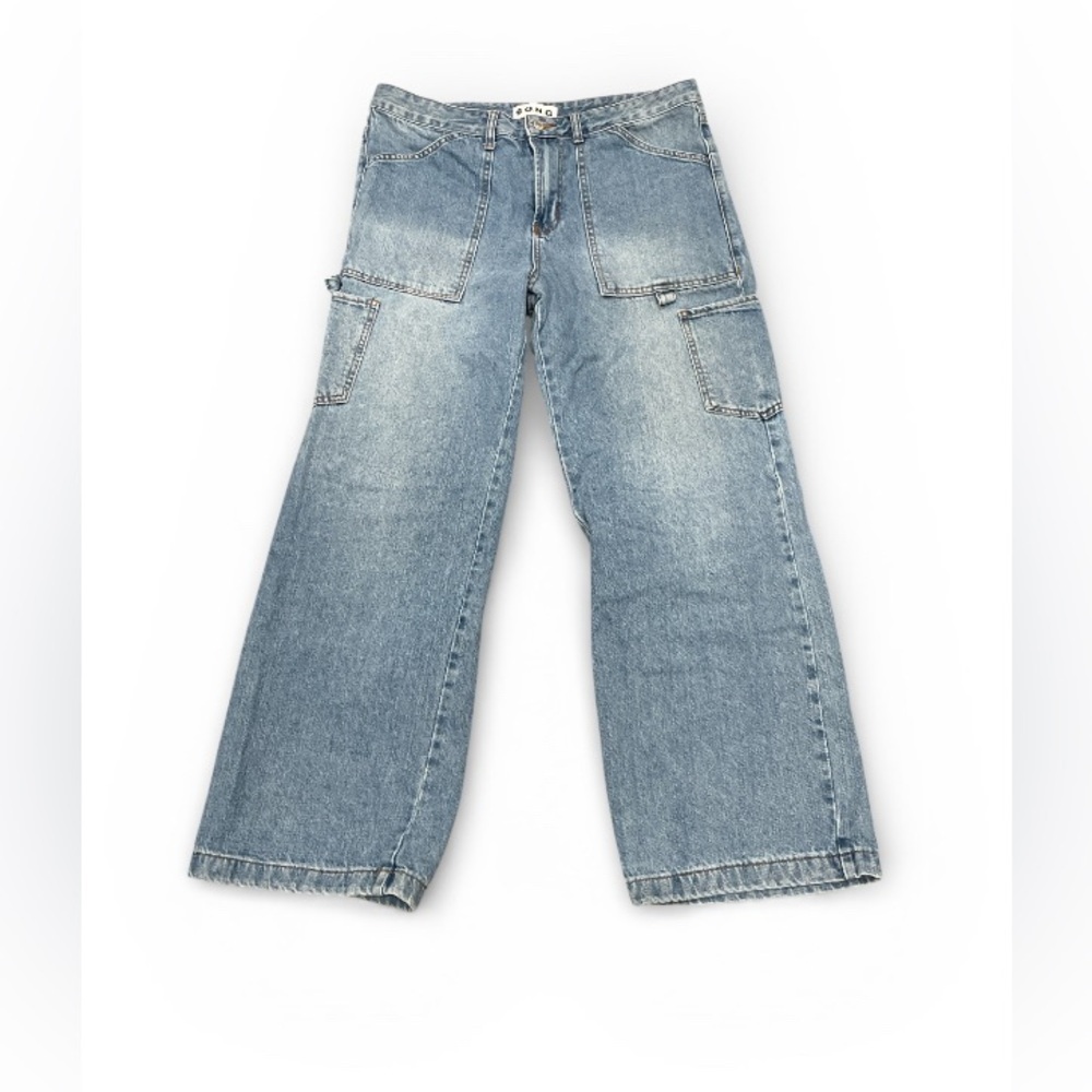 S.O.N.G. Wide-Leg Light Blue Denim Jeans size 11/30 Juniors